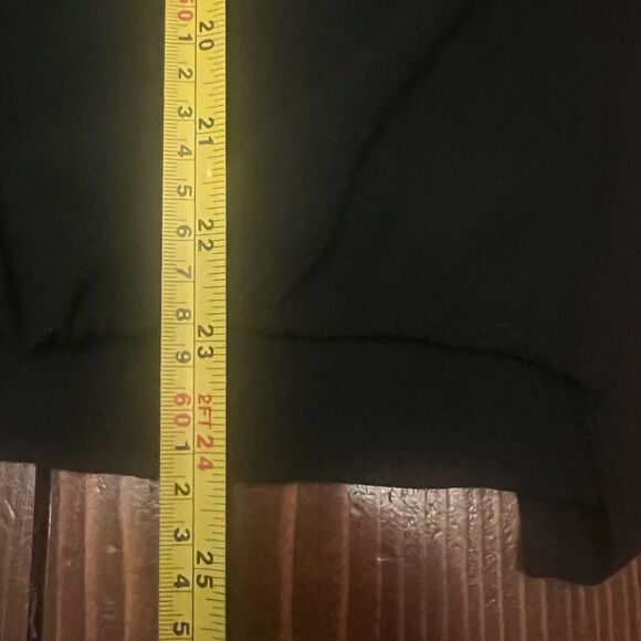 Rinascemento Blouse Sz Medium Italian Black Draped Front Low High Hem - Picture 6 of 12